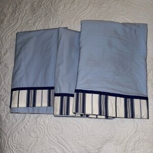 POTTERY BARN GORGEOUS 3 PANEL SET OF CURTAINS WITH LINING